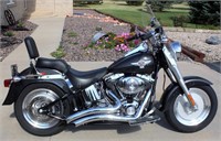 2005 Harley Davidson, 15th Anniv Ed, Sequential Port Inj Fat Boy, 4100 mi, always kept inside, exc cond, runs/sounds great (view 1)
