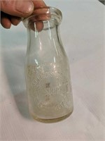 E.w. Schrack's Dairy Half Pint Milk Bottle West