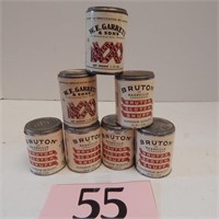 BRUTON SCOTCH SNUFF AND OTHER TINS 7 COUNT