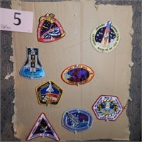 8 SPACE MISSION PATCHES