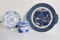 Vtg Royal Currier & Ives "Rocky Mountains" Plate