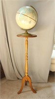 CRAM'S IMPERIAL World Globe & Wood Plant Stand