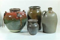 (4) Art Pottery Vases/ Jug