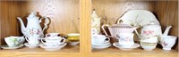 Occupied Japan Teapot Set and China Tea Cups..