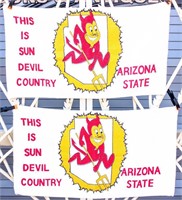 2 Vintage Arizona State Sun Devils Floor Rug