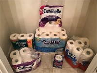 Toilet paper and Kleenex