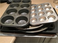 Cookie sheets and muffin tins