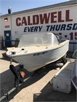 1967 Crestliner 14’ boat with trailer