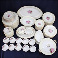 91Pc GEM CHINA  Rose Pattern, Service for 12