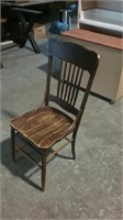 1 Hardwood Chair Needs TLC
