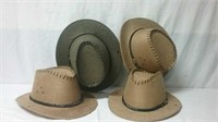 Four Western Style Hats