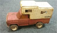 Vintage Steel Tonka Truck With Camper Rare