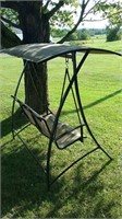 2 Seat Deck Swing With Canopy