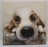 Sad Eyed Spaniel Puppy Dog Painting