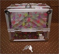 Expanding Caboodles Case Make-up Jewelry Crafts w/