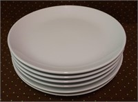 Lot of 6 White Home Porcelain Dinner Plates
