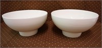 Lot of Two 10 Strawberry Street White Pedestal Bow