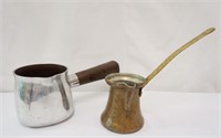 Small Jole Pot & Metal Dipper Cup Ladle