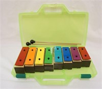 Child's 8 Note Xylophone With Case and Hammers