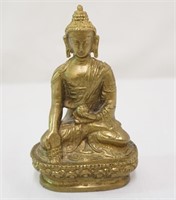 Brass Asian Feng Shui Buddha Figurine