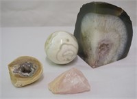 Lot of Feng Shui Stones, Quartz, Amethyst Geode