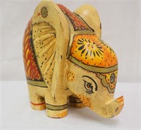 Wood Painted Elephant