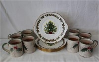 Holiday Coffee Mugs and Plates