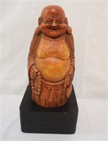 Wood and/or Resin Happy Buddha Statue