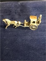 DUTCH 835 SILVER HORSE AND BUGGY