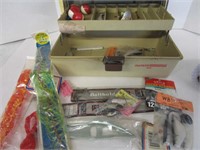 Fishing tackle box with new items