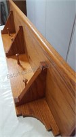 Wood Shelf/Coat Rack 11"x48"x7-1/2"