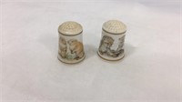 Franklin mint thimble baby animals of the world