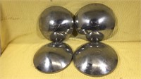 Set of four Chevy hubcaps vintage