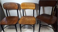 Set Of 3 Vintage Chairs