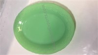 Jadeite oval platter at 10 1/2 x 8”