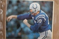 Johnny Unitas Autographed Carboard Picture