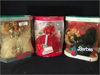 3 Special Edition Holiday Barbies
