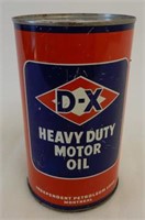 D-X HEAVY DUTY MOTOR OIL IMP. QT. OIL CAN