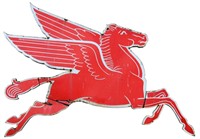 Lg. Mobile Gas Pegasus Cookie Cutter Sign