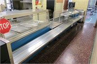 16 1/2' Delfield 4-pc. stainless serving line,
