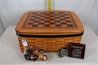 2001 FATHERS DAY CHECKERBOARD BASKET