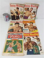 6 magazines de Boxe Rocky Marciano 1951-1955
