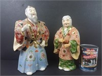 2 statuettes japonaises en céramique