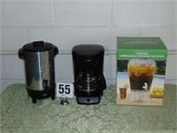 2 Coffee Pots & 1 Beverage Dispenser