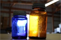 Wan-eta Cocoa Boston amber jar with zinc lid and
