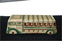 Tin litho Wolverine USA Transport Bus made is USA