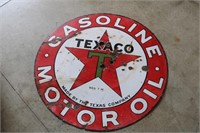 Texaco Gasoline Motor Oil 41 3/4 inch diamter