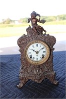 Ansonia figural mantle clock