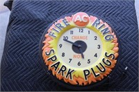 AC Fire Ring Spark Plugs clock (working