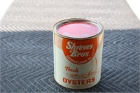 Shreves Bros Chincoteague, VA one gallon oyster